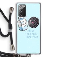 Best Friend Forever: Samsung Galaxy Note 20 / Note 20 5G Transparant Hoesje met koord