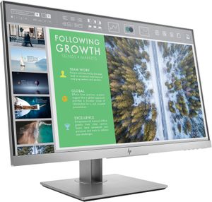 HP EliteDisplay E243 computer monitor 60,5 cm (23.8") 1920 x 1080 Pixels Full HD LED Zwart, Zilver