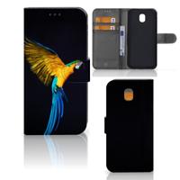 Samsung Galaxy J5 2017 | Telefoonhoesje | Met pasjeshouder | Papegaai