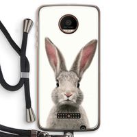 Daisy: Motorola Moto Z Force Transparant Hoesje met koord Daisy: Motorola Moto Z Force Transparant Hoesje met koord