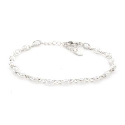 Kalli Parel Schakel Armband Zilver