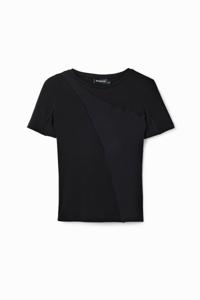Geribd T-shirt met patch - BLACK - XL