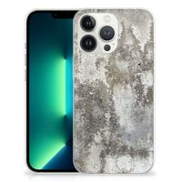 iPhone 13 Pro Max TPU Siliconen Hoesje Beton Print - thumbnail