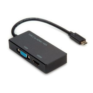 VALUE 12.99.3215 USB grafische adapter 3840 x 2160 Pixels Zwart