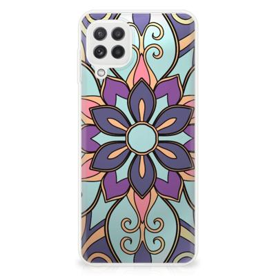 Samsung Galaxy A22 4G | M22 | TPU Case | Purple Flower