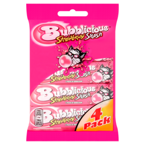 Bubblicious kauwgom Strawberry Splash 4 x 38g bij Jumbo