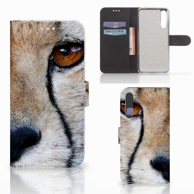 Huawei P20 Pro | Telefoonhoesje | Met pasjeshouder | Cheetah