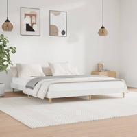 Bedframe massief hout wit 200x200 cm - thumbnail
