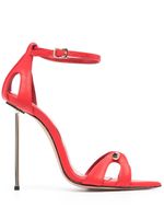 HARDOT sandales en cuir 100 mm - Rouge - thumbnail