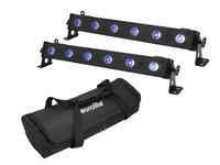 EUROLITE Set 2x LED BAR-6 QCL RGB+UV Bar + Soft Bag - thumbnail