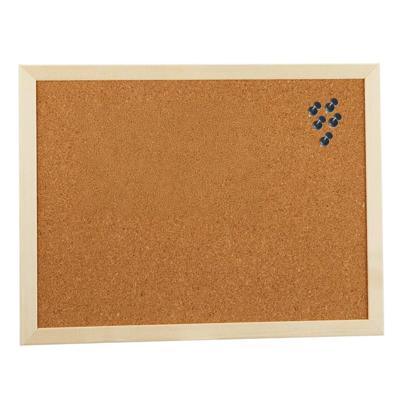 Kantoor Prikbord - 40 x 30 cm - inclusief 25x zwarte punaises - memobord - keuken