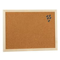 Kantoor Prikbord - 40 x 30 cm - inclusief 25x zwarte punaises - memobord - keuken
