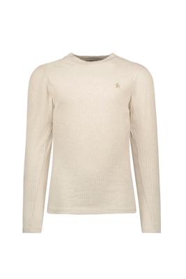 Like Flo Zomer shirt meisjes Off wit - rib - lange mouw - Esra