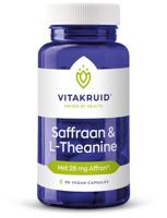 Saffraan 28mg (Affron) & L-Theanine 90 Vegetarische capsules