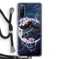 Vleermuizen Maan: Sony Sony Xperia 10 III Transparant Hoesje met koord