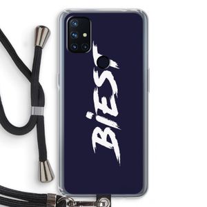 Biest: OnePlus Nord N10 5G Transparant Hoesje met koord