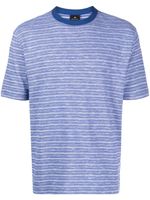 PS Paul Smith t-shirt en coton à rayures - Bleu - thumbnail