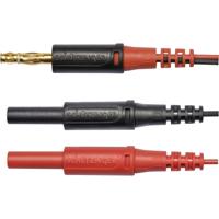 Schützinger Adapterkabel Stekker 4 mm Stekker 4 mm 10.00 cm Zwart/rood 1 stuk(s)