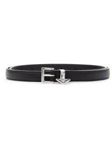 Prada ceinture fine en cuir Saffiano - Noir