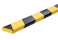 Beschermingsprofiel durable s10 recht 1m geelzwart | 5 stuks