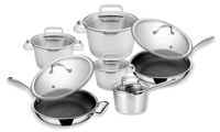 Sola pannenset Diamond + Stahl Cookware koekenpannenset Hybrid - ø 24 en 28 cm - 6 Delig