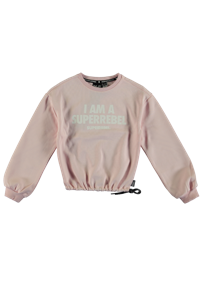 SUPERREBEL Meisjes sweater Catalina - Fluo zalm