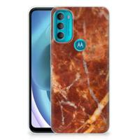 Motorola Moto G71 5G | TPU | Siliconen hoesje | Marmer Bruin