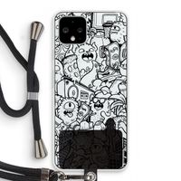 Vexx Black City : Pixel 4 Transparant Hoesje met koord