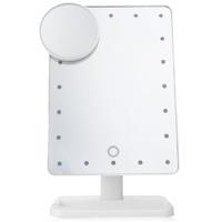 Draagbare LED Touch sensor spiegel met lamp bureaublad vulling licht (wit)