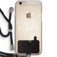 Laters, baby: iPhone 6 / 6S Transparant Hoesje met koord