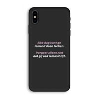 gij zijt ook iemand: iPhone XS Biologisch afbreekbaar hoesje