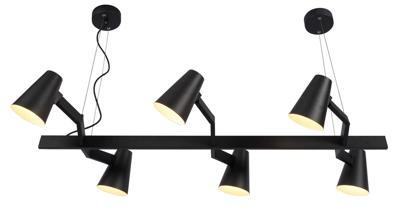 Hanglamp ijzer Biarritz verstelbaar zwart