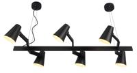 Hanglamp ijzer Biarritz verstelbaar zwart
