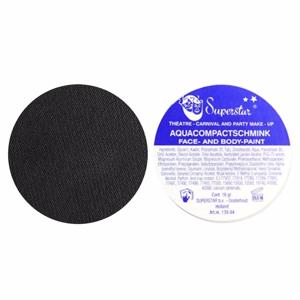 Superstar grimeer schmink - 1x - zwart - 16 gram - carnaval/verkleed thema