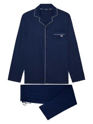 HOM - Long Sleepwear - Rafael - navy, Maat:L