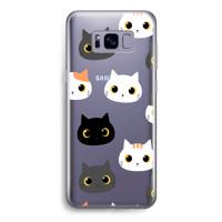 Katten: Samsung Galaxy S8 Transparant Hoesje