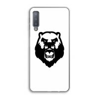 Angry Bear (white): Samsung Galaxy A7 (2018) Transparant Hoesje
