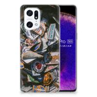 OPPO Find X5 Pro | Siliconen hoesje | met foto Badges