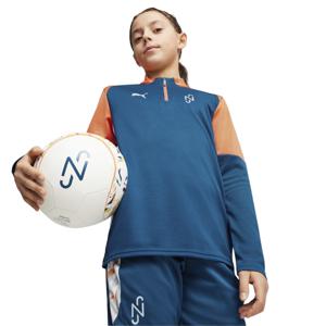 PUMA Neymar Jr. Trainingstrui 1/4-Zip Kids Donkerblauw Oranje