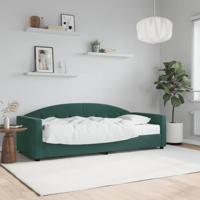 Slaapbank met matras 80x200 cm fluweel donkergroen