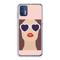 Red lips: Motorola Moto G9 Plus Transparant Hoesje