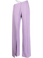 Aleksandre Akhalkatsishvili pantalon ample à design asymétrique - Violet - thumbnail