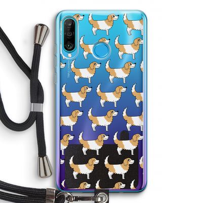 Doggy: Huawei P30 Lite Transparant Hoesje met koord