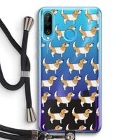 Doggy: Huawei P30 Lite Transparant Hoesje met koord