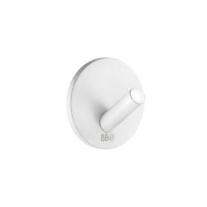 Haak Smedbo Xtra Design Mini 30 mm Rond Zelfklevend Wit Smedbo