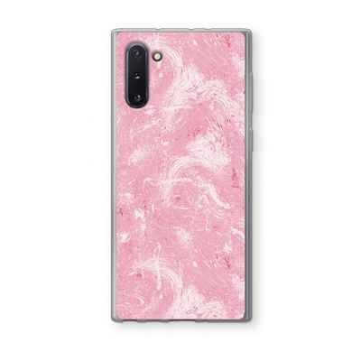 Abstract Painting Pink: Samsung Galaxy Note 10 Transparant Hoesje