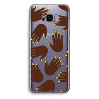 Hands dark: Samsung Galaxy S8 Plus Transparant Hoesje