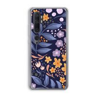 Flowers with blue leaves: Xiaomi Mi Note 10 Pro Transparant Hoesje