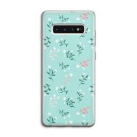 Small white flowers: Samsung Galaxy S10 4G Transparant Hoesje