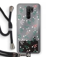 Small white flowers: Xiaomi Redmi 9 Transparant Hoesje met koord